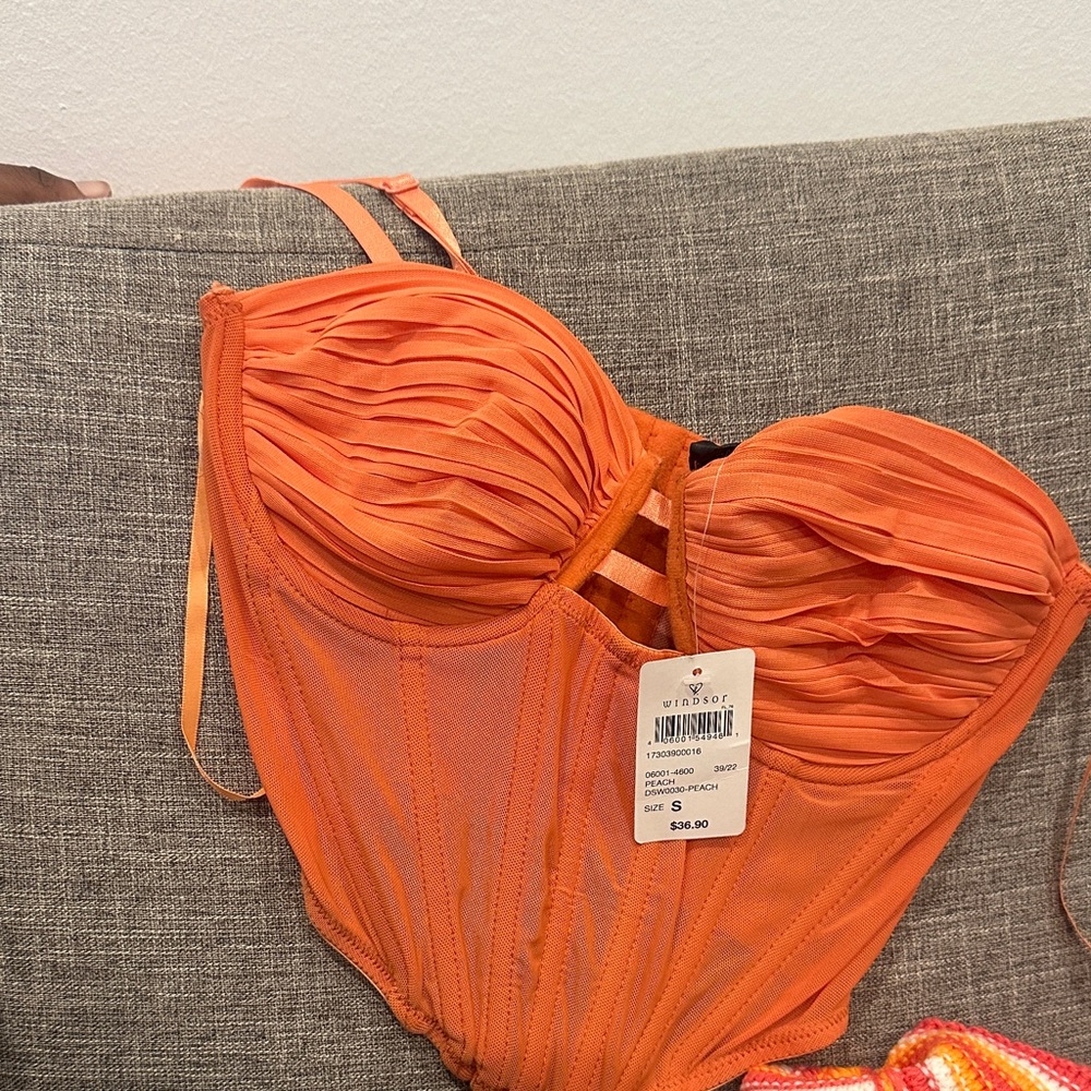Orange Women's Intimate Bodysuit